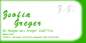 zsofia greger business card